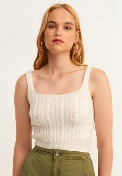 OXXO Donna ZOPFMUSTER - Top - Ice Milk -Negozio al dettaglio Oxxo eff8a713df664f1c8f2b5b9547295d9f