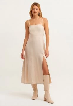 OXXO Donna MIT JAQUARD MUSTERUNG - Vestito Elegante - French Oak -Negozio al dettaglio Oxxo f06f863c49544a2e8620618675b2e1e2