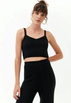 OXXO Donna MIT STRICKOPTIK - Top - Black