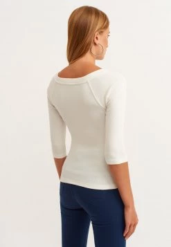 OXXO Donna 3/4 ARMELN - Maglietta A Manica Lunga - Ice Milk -Negozio al dettaglio Oxxo f23819b1913e415882df75e80e248a4e