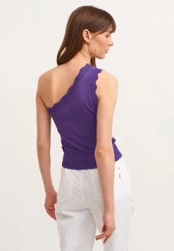 OXXO Donna MIT WELLIGEN SÄUMEN - Top - Purple -Negozio al dettaglio Oxxo f3ca21913d884593bc46b31ce13c3abd