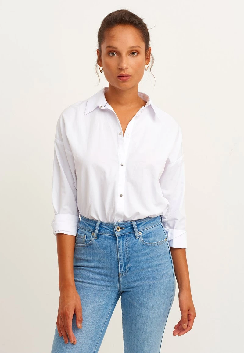 OXXO Donna OVERSIZED - Camicia - White 5 OXXO Donna OVERSIZED - Camicia - White - immagine 3