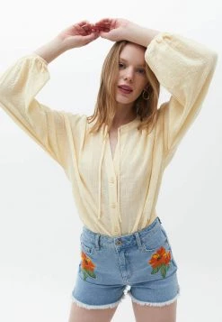 OXXO Donna BALLONÄRMELN - Camicetta - Chamomile -Negozio al dettaglio Oxxo f89128bfd4ac40cdb0fe5c8dab347b6b