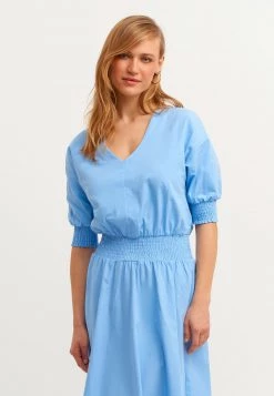 OXXO Donna Vestito Estivo - Blue Crap