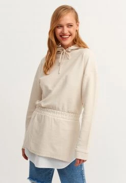 OXXO Donna MIT ELASTISCHER TAILLE - Felpa Con Cappuccio - Sandy