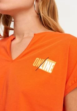 OXXO Donna T-shirt Con Stampa - Mandarin Red -Negozio al dettaglio Oxxo ff026019548e4259b224c696fe06df94